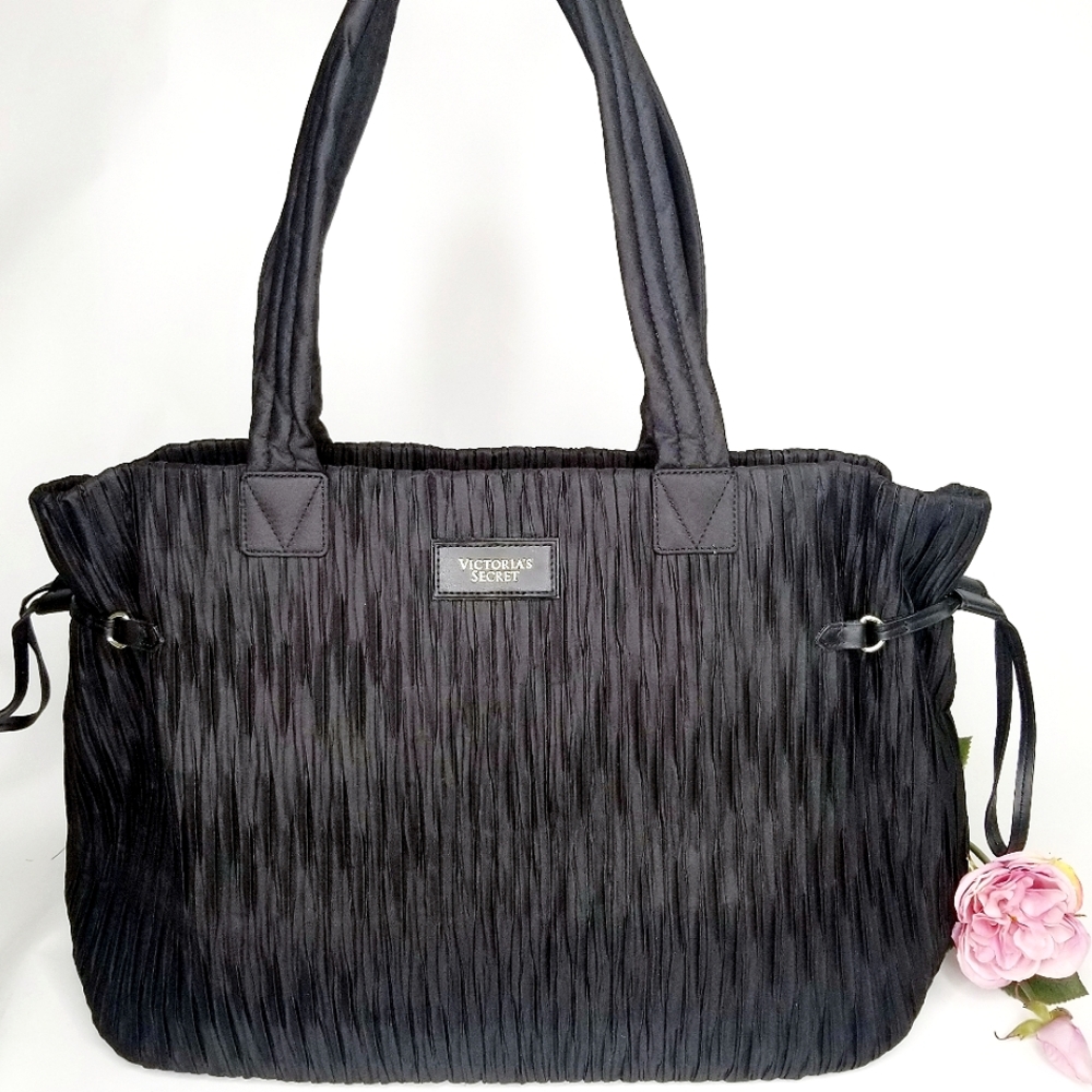Victoria's Secret Lge Pleated Nylon Tote NWOT
